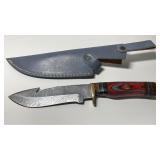 NEW Damascus Steel Handmade Bowie Knife Wood