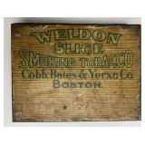 Antique Weldon Tobacco Tin w Metal Tool Parts