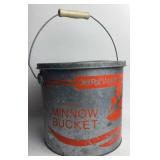 Vintage Floating Minnow Bucket Tin Old Pal