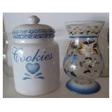 Cookie jar Painted Vase Glass vases