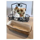 LONGABERGER WROUGHT IRON KITCHEN TABLE CADDY