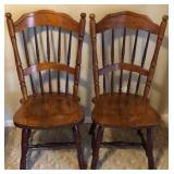 Pair of Wooden Chairs Heavy Made in Yugoslavia