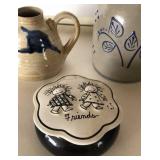 Stoneware Crocks, Friends Lidded Jar