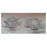 Shannon crystal candle holders