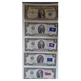 1935 F Silver certificate Two dollar bills First