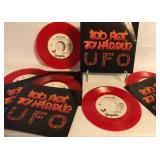 UFO TOO HOT TO HANDLE RED RARE VINYL 45 RPM PROMO