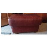 Leather Ottoman 26" w x 19" d x 16" h