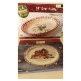 CHRISTMAS PLATTERS 16" Platter, Susan Winget Oval