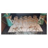 Mason jars Metal pitchers Metal hoops Wedding