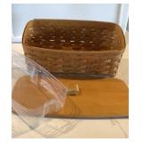LONGABERGER VANITY BASKET with kid and protector.