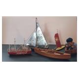 Miniature sailboats