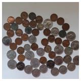 Circulated Coins including wheat pennies