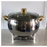 NEW Soup Tureen Chafer 18/10 Stainless with Gold