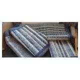 Rugs and Runners Blue White 4 Rugs