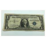 Circulated 1957 Blue Seal $1 Bill United States