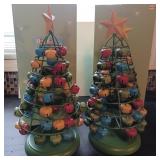 Holiday Nostalgia Christmas Bells Trees 13"