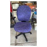 Purple Desk Chair on Wheels