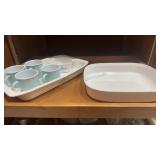 Baking Dishes, Metal Cups Baby Blue Color