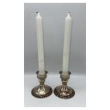 Pair candle holders - Duchin creation weighted