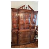 19th Century Style Breakfront Cabinet, 1 Glass