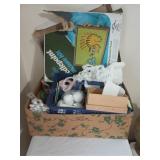 Box of Assorted Crafting Supplies