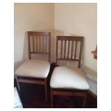 Pair of Wooden Folding Chairs 34x17