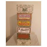 Assorted Cigar Boxes - some have writing
