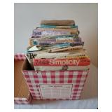 Box of Assorted Sewing Patterns-Simplicity,