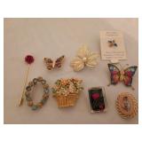 Assorted Brooches and Pins
