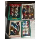 Assorted Boxed Glass Ornaments