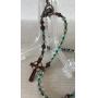 ROSARY TURQUOISE GREEN STONE BEADS ROSARY