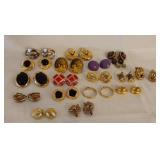 17 Pair Clip On Earrings Inc Monet
