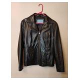 Ladies Nine West Leather Jacket Size L