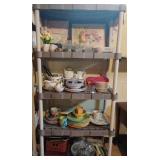 Basement Shelving Area Contents