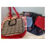 Assorted Tote & Cosmetic Bags, Purses