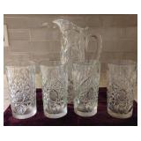 Libbey Ice Tea Glasses w/Pitcher