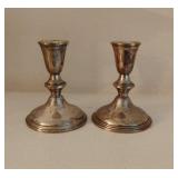 Pair of Sterling Candlestick Holders
