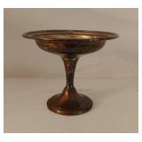 Alvin Sterling Pedestal Dish -Cement Filled