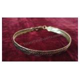 Sterling 925 Herringbone Bracelet 7"