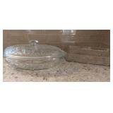 Anchor Hocking Savannah Clear Oval Baker &