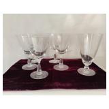 Vintage Fostoria Pine Etched Glasses set of 5 and