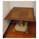 Pedestal Side Table 17x20x20