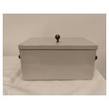 Metal  Safe Keeping Lockable Box 7x13x9