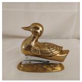 Vintage Brass Duck Stapler