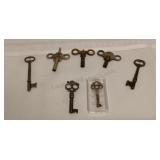 Assorted Skeleton and Clock Keys