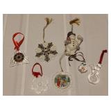 Lenox, Wedgwood, Orrefors/Assorted Ornaments