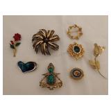 Assorted Vintage Brooches