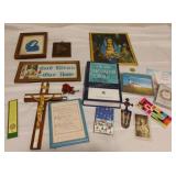 Assorted Religious Decor & Books