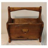 Wooden Magazine Rack 17x17