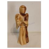 Olive Wood Carved Angel Figurine